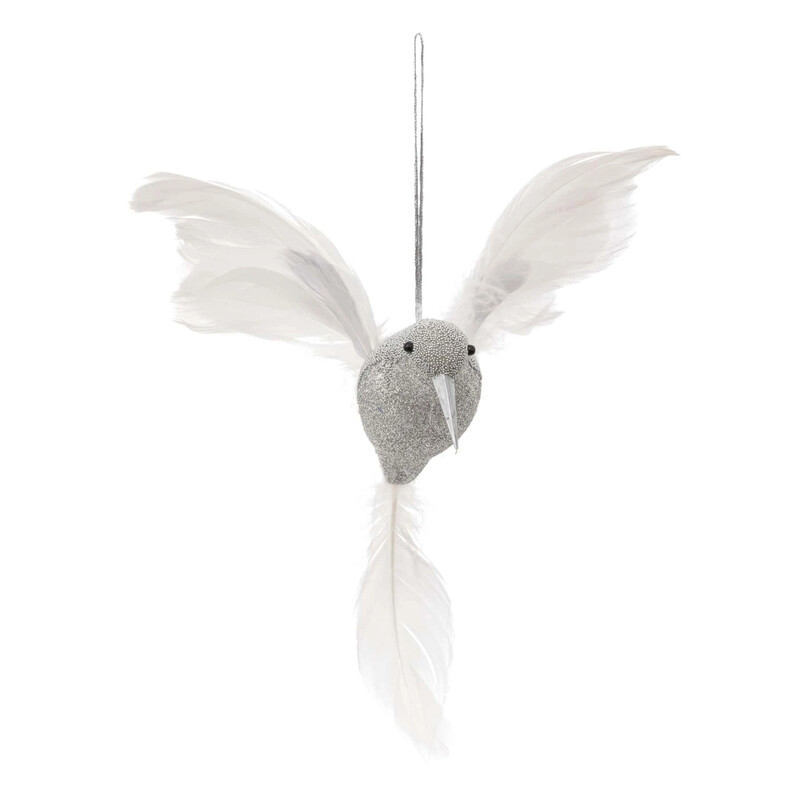 

Generic Christmas Atmosphera Bird Tree Ornament (18 x 10 x 20 cm, White)