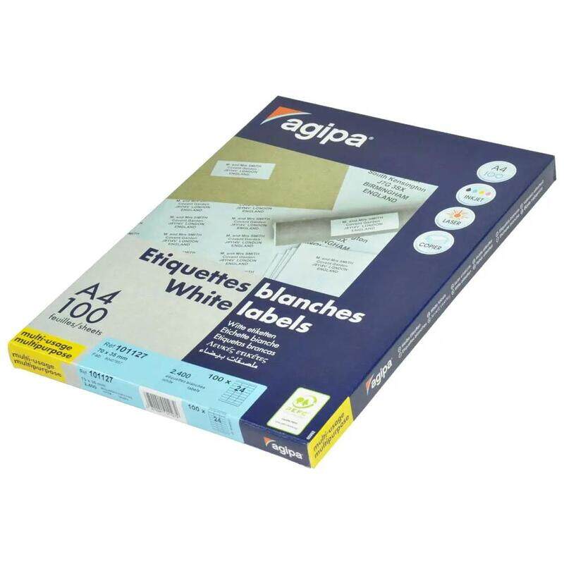 

Generic Agipa 100-Sheet Multipurpose Label White - APLA101127