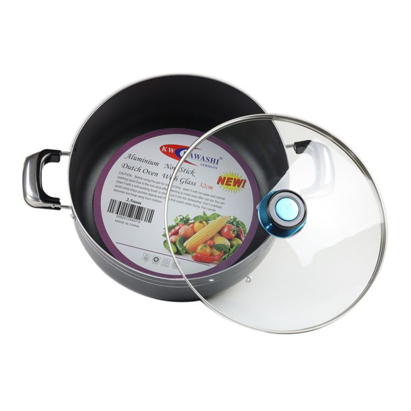 Kawashi'S Non-Stick Dutch Oven For Effortless Cooking Every Kitchen 32Cm