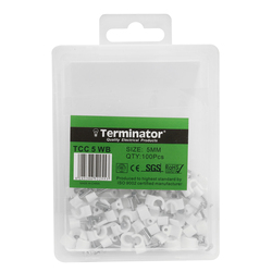 Elec Cable Clip 5mm 100Pcs/Box TCC 5WB Terminator