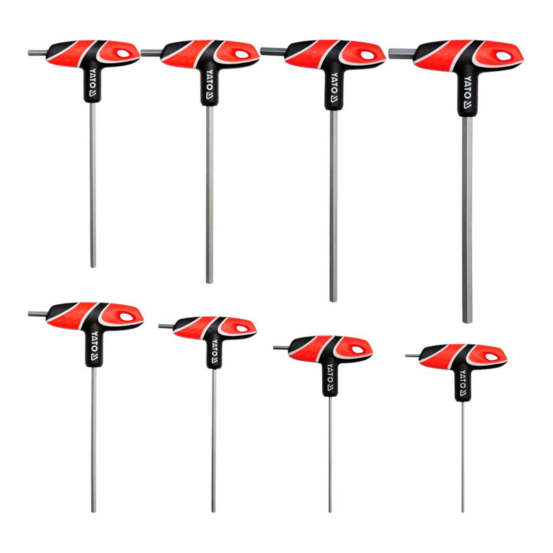 YATO T-Handle Hex Key 8pcs/Set YT-05583