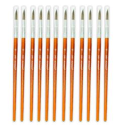 Artmate Artist Round Brushes 10 Size, Set Of 12 Pieces - JIAB245-10