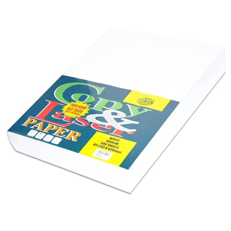 

Generic 500-Piece FIS A3 Copy/Laser Photocopy Paper 100gsm, White - FSPW100A3JFNE