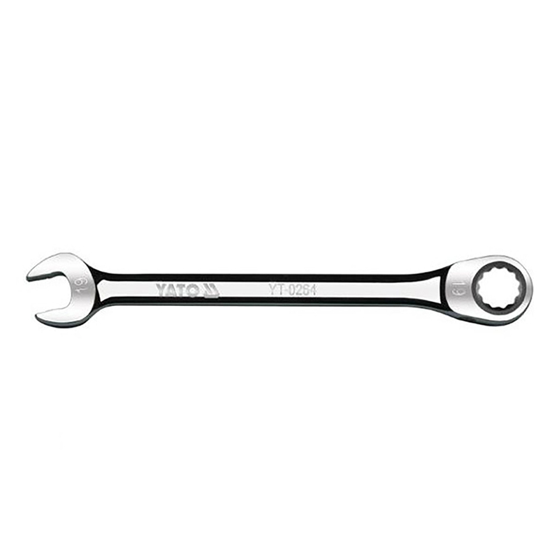 YATO Non-Slip Combination Ratchet Wrench 19mm YT-0264