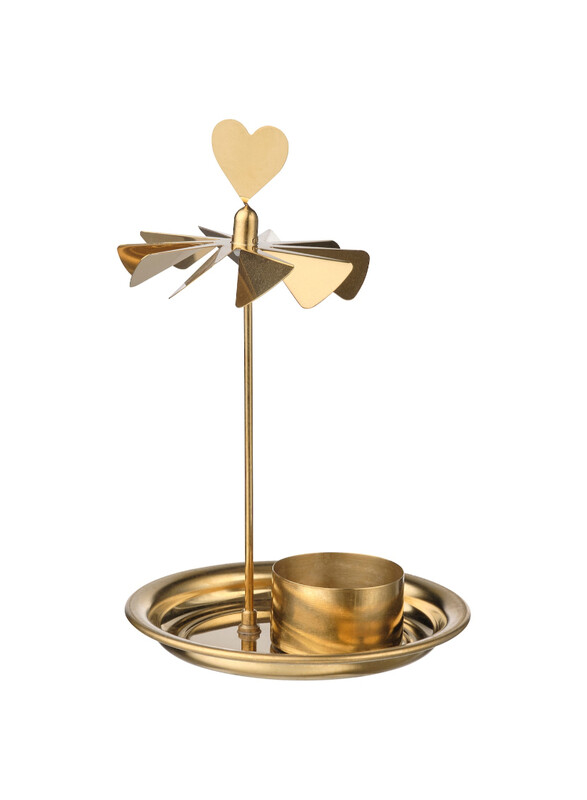 

VINTERFINT Tealight holder, gold-colour, 17 cm