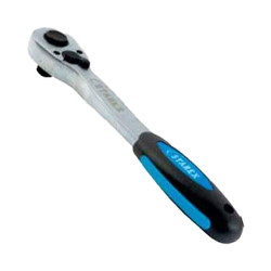 Starex Ratchet Wrench 1/4" H-Style CRV Grey/Blue Handle Half Blister