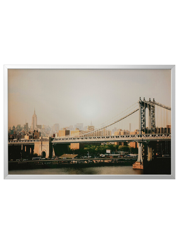 

Bjorksta Picture with frame, Manhattan Bridge/aluminium-colour, 118x78 cm