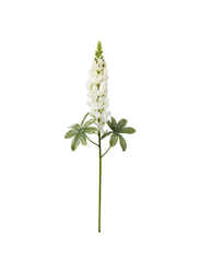 Artificial flower, Lupin/white, 74 cm