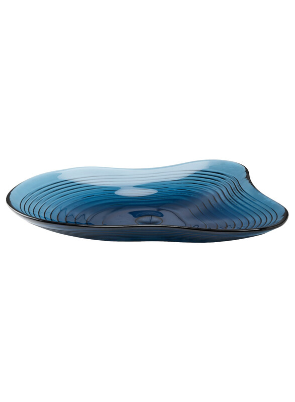 

Hackpoppel Decorative bowl, blue, 24 cm