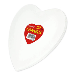 Artmate Stretched Canvases Heart, 50cm Size - JIGNCH-50CM