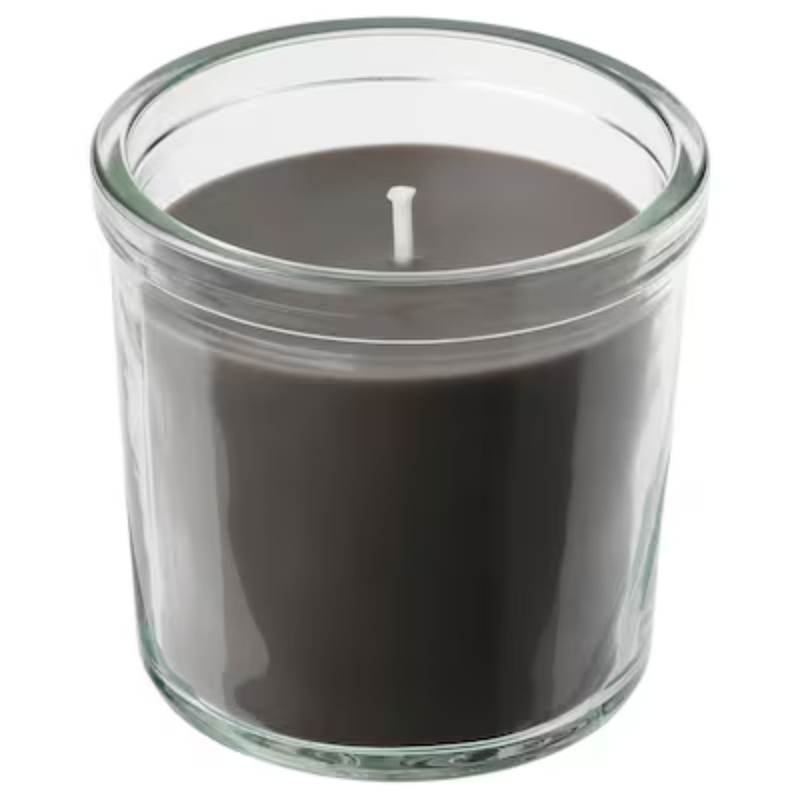 

ENSTAKA Scented candle in glass, 20 hr