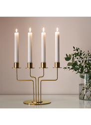 Candelabra, gold-colour, 22 cm