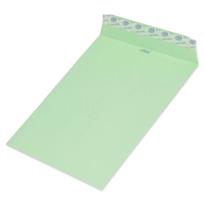 

Generic FIS Pack of 50 Pastel Color Envelopes, 80 GSM, Peel & Seal, Size 7.5 X 5 Inch, Color Green
