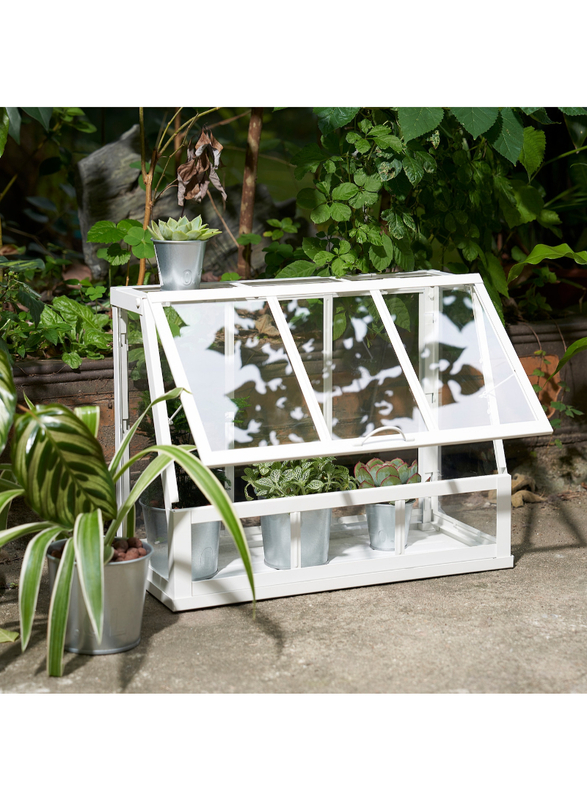 Greenhouse, in/outdoor/white, 45 cm