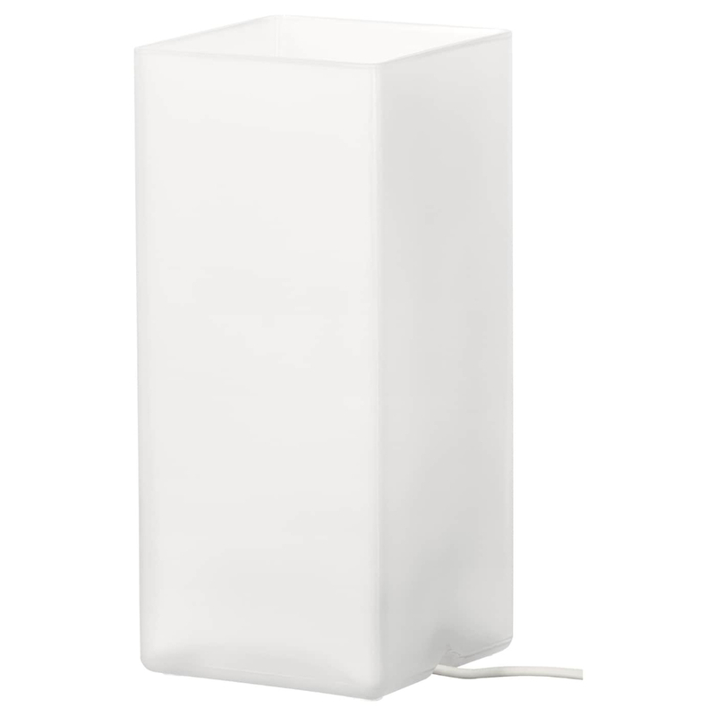 Table Lamp Frosted Glass White 22cm