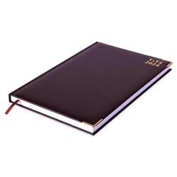 FIS A4 Diary 2024 Arabic/English (Golden Corners) Chocolate - FSDI42AE24CH