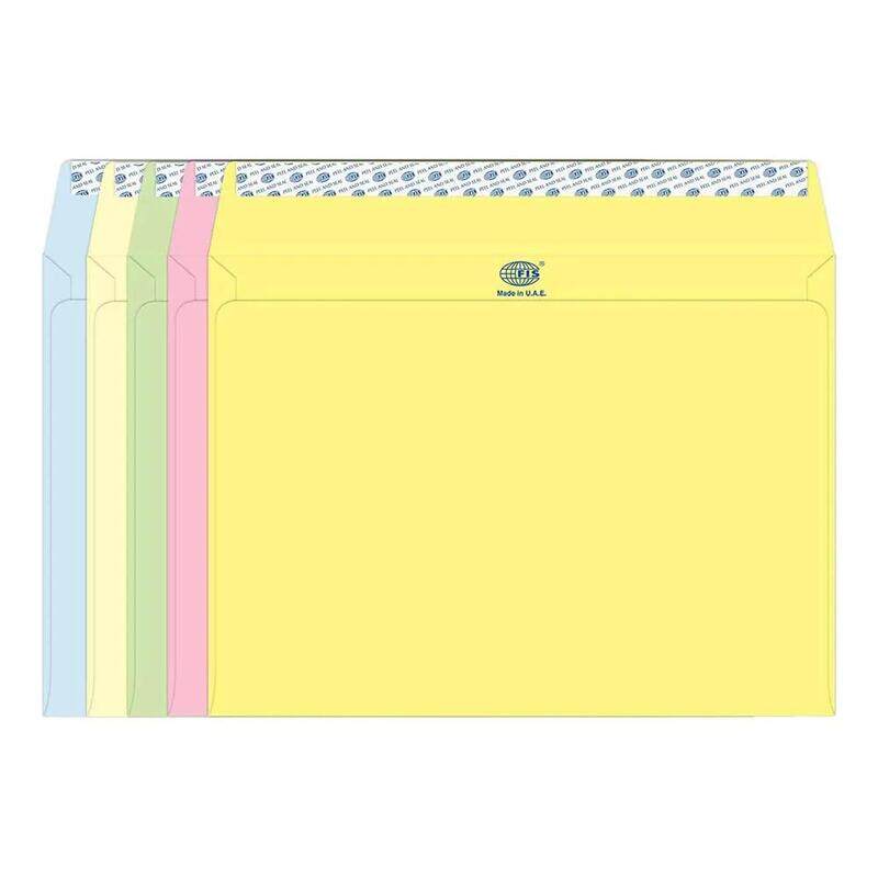 

Generic FIS Color Envelopes Peel & Seal, Pastel Colors, Pack of 50 Pcs. 5 Asst Color, C4 (229 x 324 mm), 80 GSM - FSEC8042P550