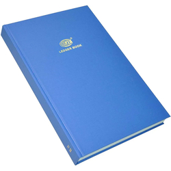 FIS Ledger Book, Azure Laid Ledger Paper, FS (210 x 330 mm) Size, 4 Quire - FSACLTC4Q82