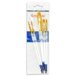 Artmate Artist Brushes Assorted Colors (2 Round & 3 Flat Brushes) - Jiabbz-5sr2