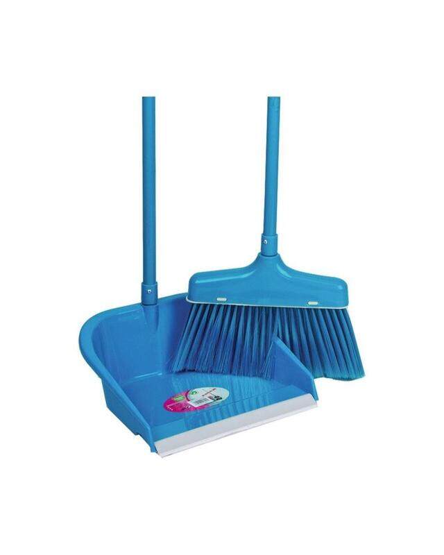 

Smart Klean Long Broom with Dustpan Set 8045-L 2pcs Assorted Colors