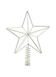 Top star, silver-colour, 25 cm