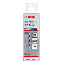 HSS Drill Bit 3.5mm 10Pcs/Pkt PoinTeQ 2608577203 Bosch