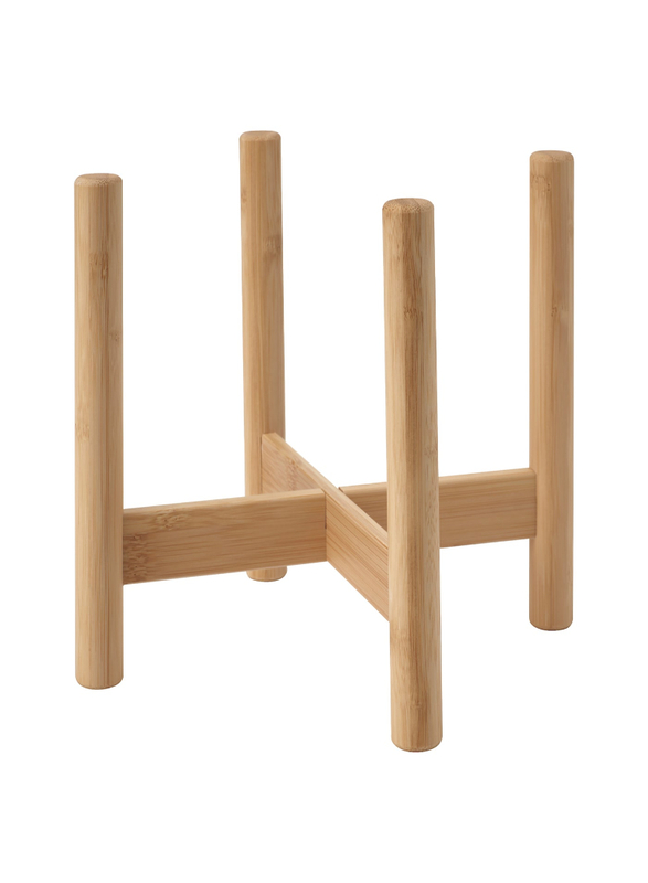 Plant stand, bamboo, 21 cm