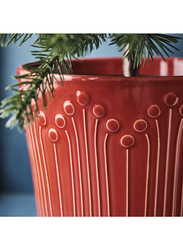 Plant pot, red, 15 cm