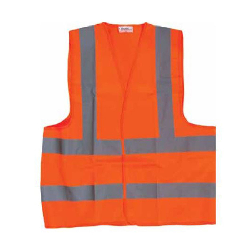 Safety Vest Orange Small w/4 Cloth Reflective Tape 120GSM Starex Brand ST22300