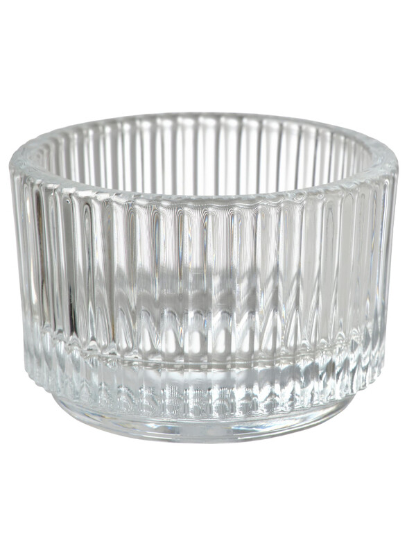 

Finsmak Tealight holder, clear glass, 3.5 cm