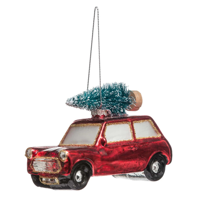 

Generic Christmas Atmosphera Car W/Tree Festive Ornament (6.8 x 4.7 x 10 cm)