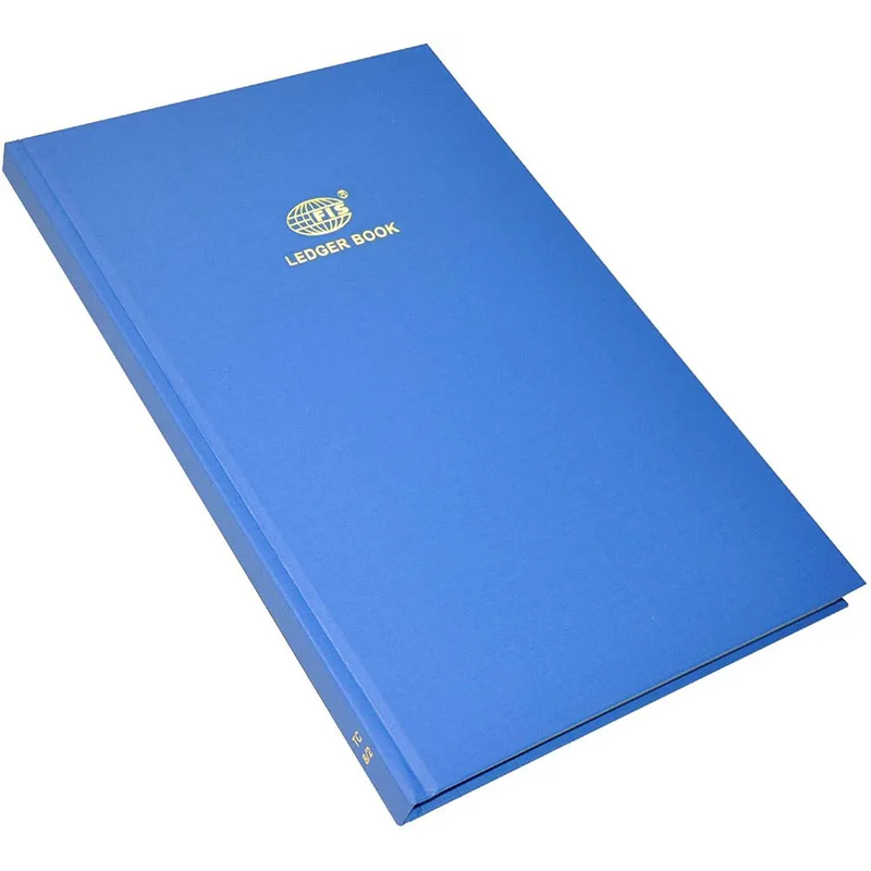 FIS Ledger Book, Azure Laid Ledger Paper, FS (210 x 330 mm) Size, 2 Quire - FSACLTC2Q82