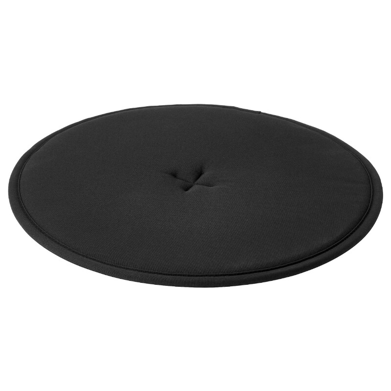 

Generic Chair Pad Flexible Round Shape Black 36cm