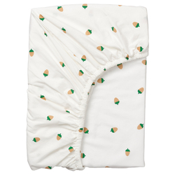 Fitted Sheet Acorn Pattern/Multicolour 90X200cm