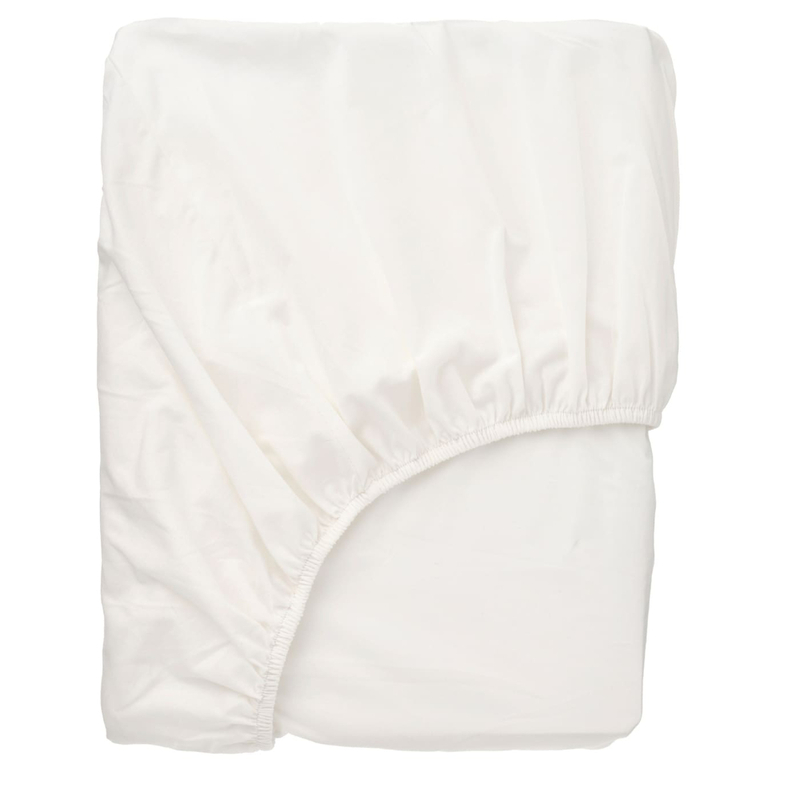 Fitted Sheet White 90X200cm