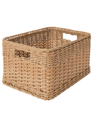 Basket, plastic rattan, 25x35x20 cm