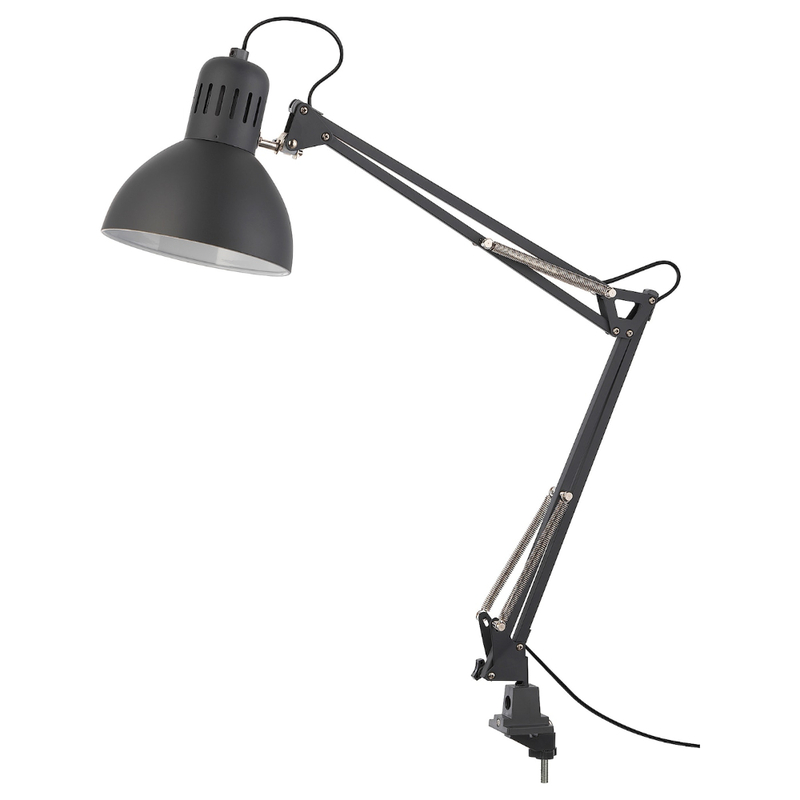 Work Lamp Can Easily Direct The Light Dark Grey