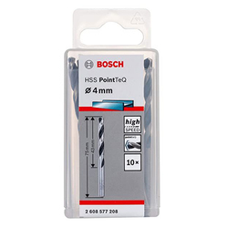 HSS Drill Bit 4.0mm 10Pcs/Pkt PoinTeQ 2608577208 Bosch