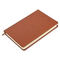 FIS 2024 International Diary A5 7-Languages Italian PU 1-Side Padded Brown -FSDI136-7P24BR