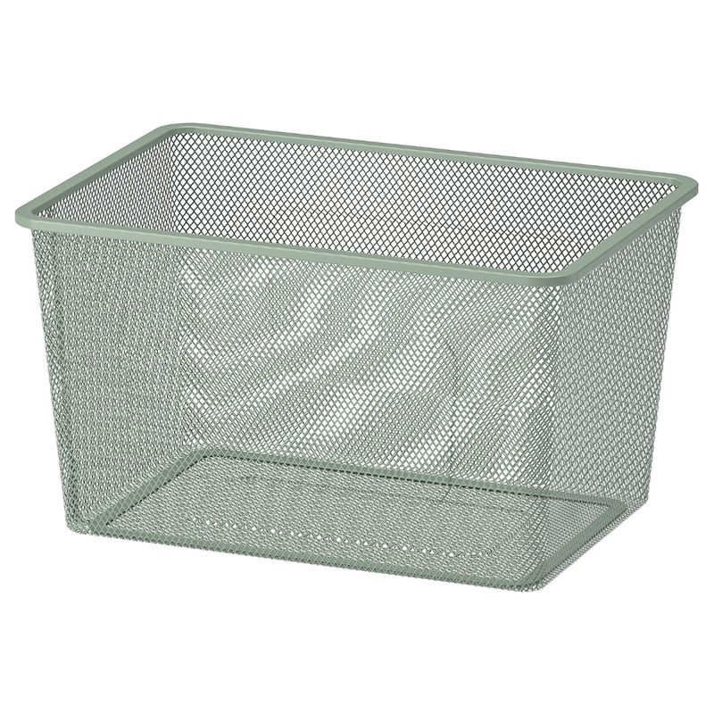 Mesh Storage Box Light Green-Grey 42X30X23cm