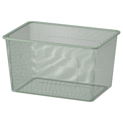 Mesh Storage Box Light Green-Grey 42X30X23cm