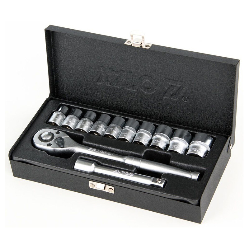 

YATO Socket Set 13pcs 1/2"Dr 6pt Metal Case YT-12621