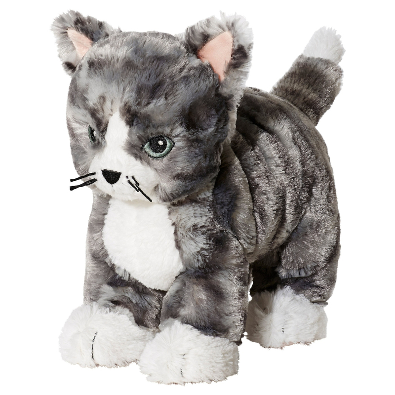 Soft Toy Cat Good At Hugging Comforting Grey/White