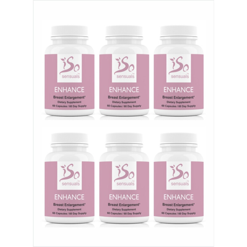 

AS SEEN ON TV Iso Sensuals Enhance Breast Enlargement 60 caps Pack of 6