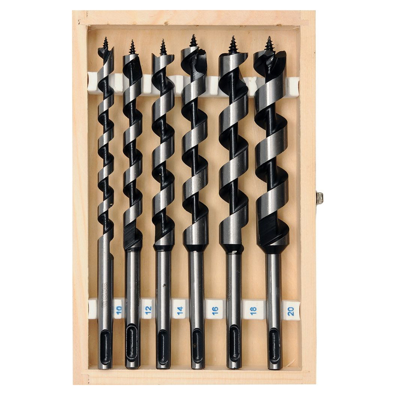 YATO Auger Wood Drill Bit 6Pcs Set 200mm (10-12-14-16-18-20mm) YT-3300