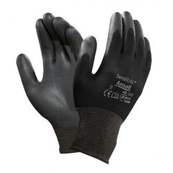 Mechanical Gloves Sensilite Nylon/Polyester Liner length 210-265mm Black Colour - Ansell 48-101/9