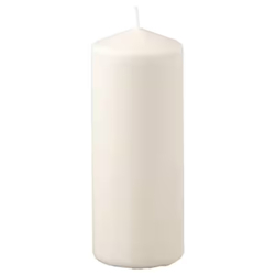 FENOMEN Unscented pillar candle, 19 cm