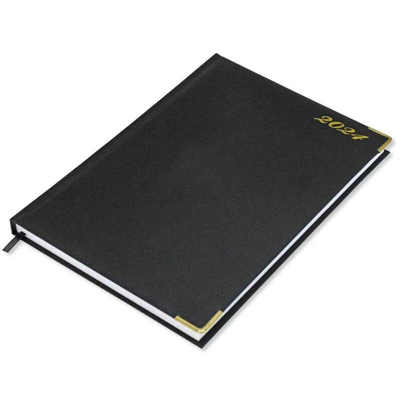 

Generic FIS A4 Diary 2024 English (Golden Corners) Black - FSDI42E24BK