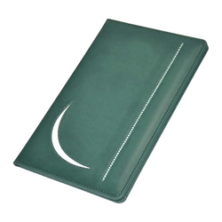 Bill Folders Green Color, Italian PU Covers, Round Corners, 150 x 245 mm - FSCLBF16GR