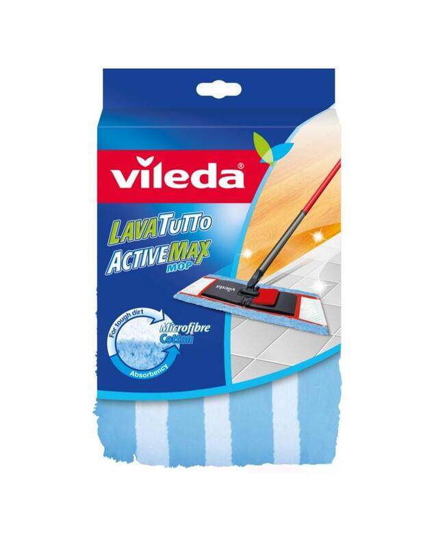 

Vileda Active Max Flat Mop Floor Cleaning Mop Refill 1pc